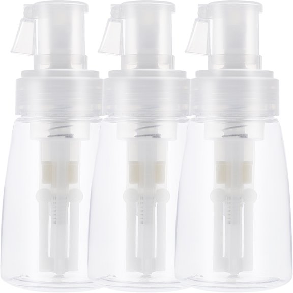 Healifty 3-Pack Portable Refillable Powder Spray Bottles, Plastic Fine Powder Dispenser for Outdoor Use and Travel