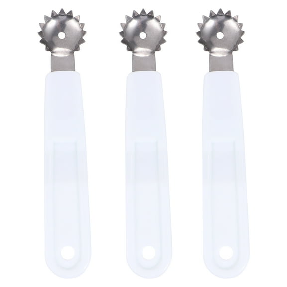 Healifty 3Pcs Strawberry Core Remover White Practical Kitchen Tool for Jam Making