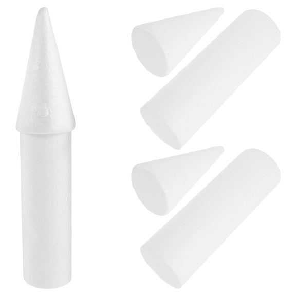 Healifty Decorative White Foam Cake Dummy, Sturdy Castle Design for Event Displays