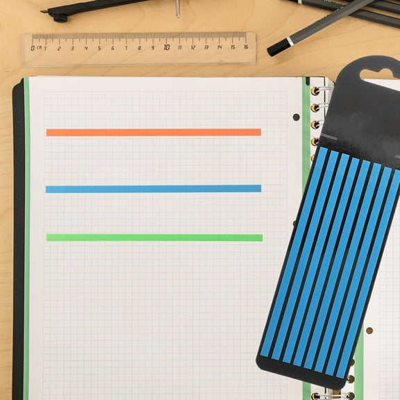 Healifty 3Sets Removable Highlighter Strips Tape for Annotating Books and Notes