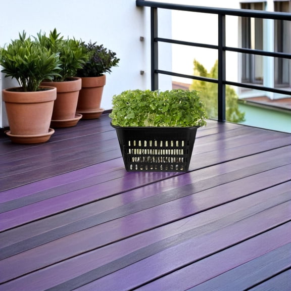 Healifty 4Pcs Black Plastic Net Pots for Hydroponics Durable Mesh Hydroponic Planter Baskets for Planting