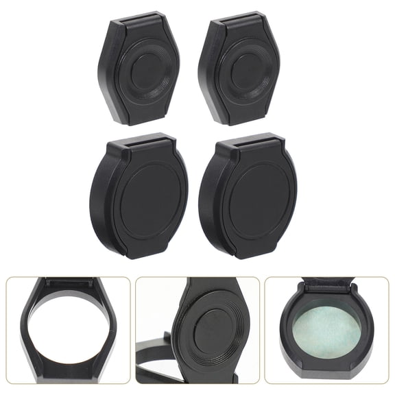 Healifty 4-Pack Black ABS Webcam Covers, Privacy Camera Cover for Laptop, PC, Tablet, Desktop Computer, Home Office, Web Camera