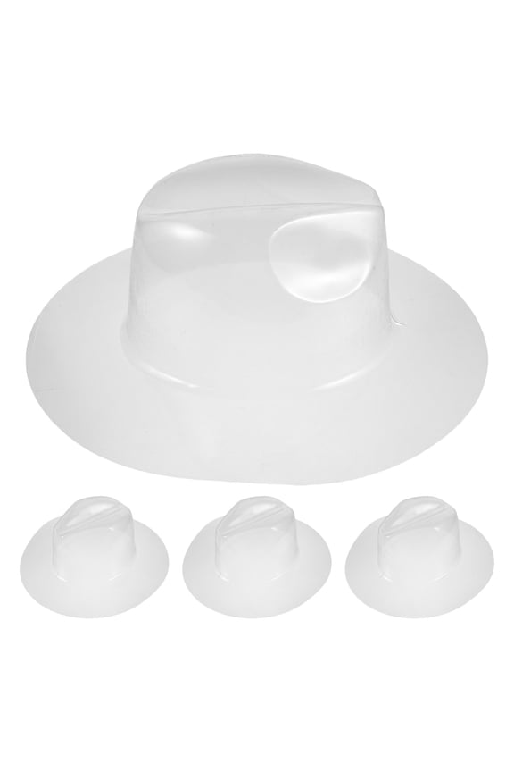 Cowboy Hat Shaper Stand Clear Plastic for Hat Shaping and Storage 4Pcs