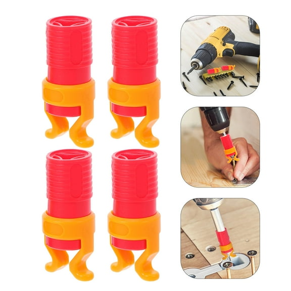 Healifty 4Pcs Red ABS Screw Fixing Holder for Home Use Enhancing Safety and Screw Alignment