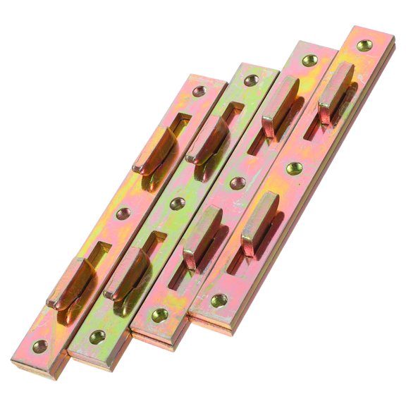 Healifty 4Sets Bed Rail Fasteners Metal Brackets for Bed Frame Reinforcement and Compact Design