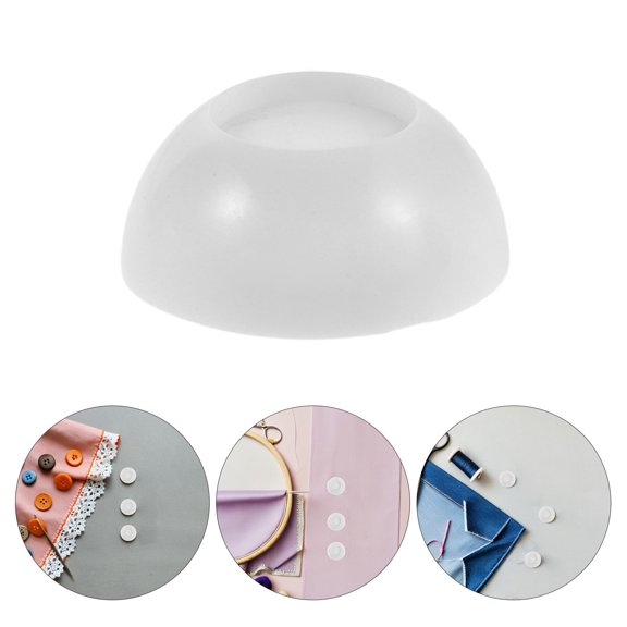 Healifty 50 Pcs BJD Doll Eye Bases, White Plastic Smooth Eye Molds for Doll Making, Holiday Crafts and Art Projects