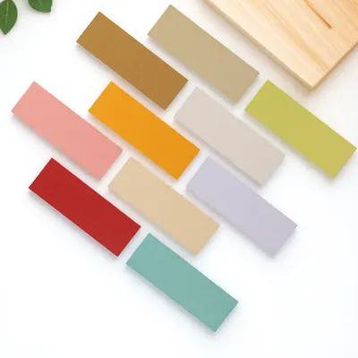 Healifty 50Pcs Metallic Shimmer Paper Pearlescent Paper Stock Assorted Color Printing Craft Making