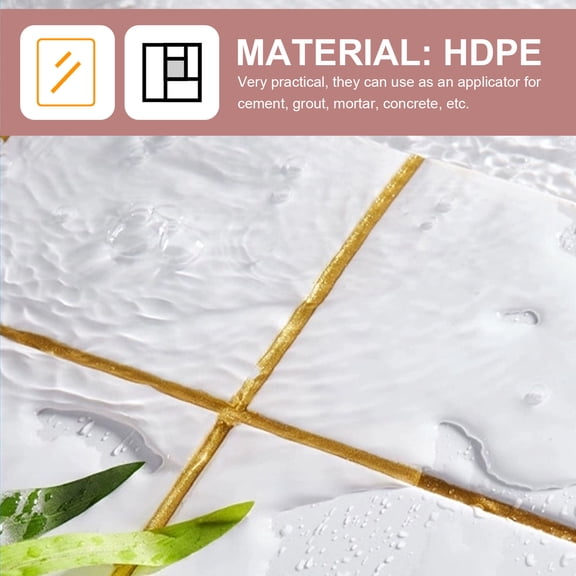 Healifty Tear-Resistant White Pe Grout Pouch for Masonry and Tiles 50Pcs