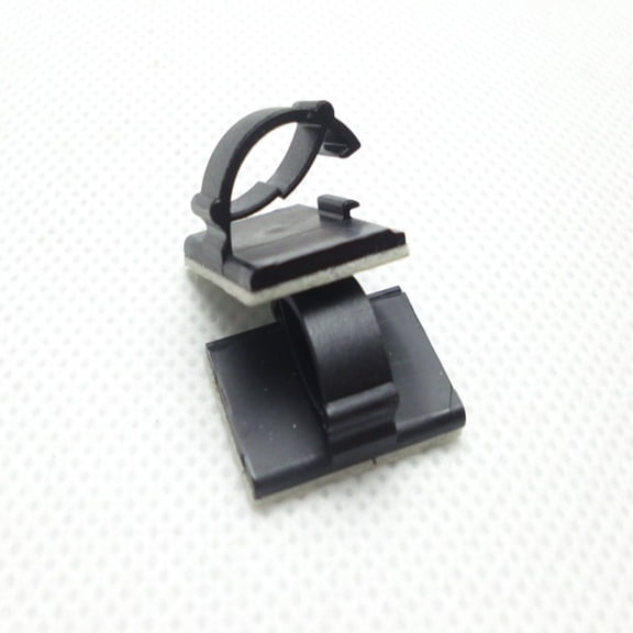 Healifty 50Pcs Self Adhesive Wire Holder Cable Clips Black Easy Install for Car Office Cable Management