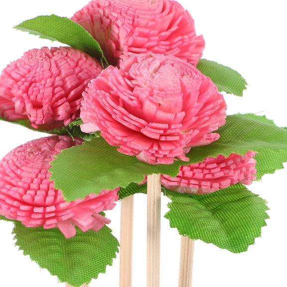 Healifty 5Pcs Rattan Reed Diffuser Flower Sticks with Assorted Colors for Cozy Home Atmosphere