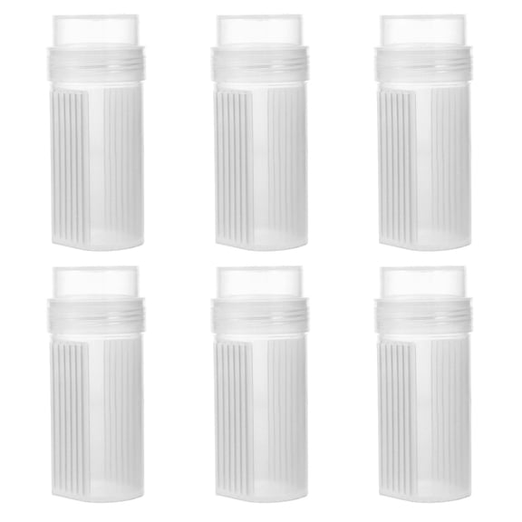 Healifty 6-Pack Clear Plastic Staining Tanks for Laboratory Slide Staining and Sample Processing Tasks