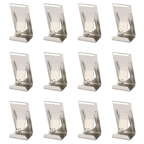 Healifty 60Pcs Picture Frame Brackets Picture Frame Clip Hanger Silver Iron Hanging Tool For Wooden Frames Diy Projects
