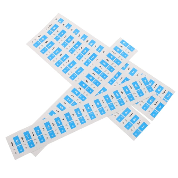 Healifty Removable Harmonica Note Stickers Numbered Scale Labels 60 Pieces