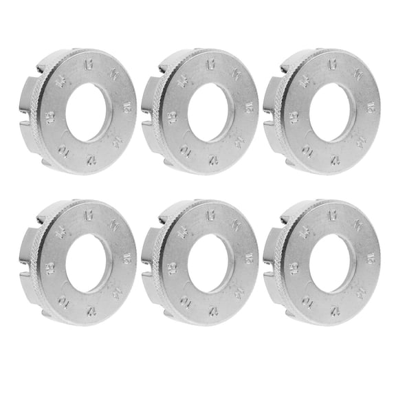 Healifty 6PCS Stainless Steel Cone Wrenches For Bicycle Portable Bike Spanner For Cyclists