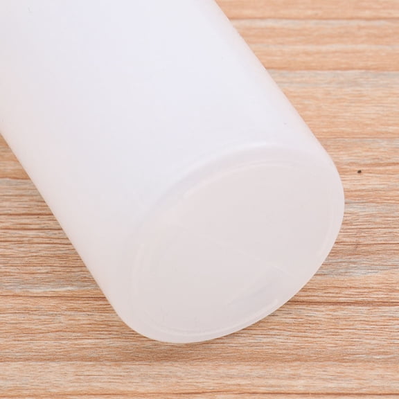 Healifty 6Pcs High Temperature Resistant Plastic Sauce Bottles White with Sealed Caps