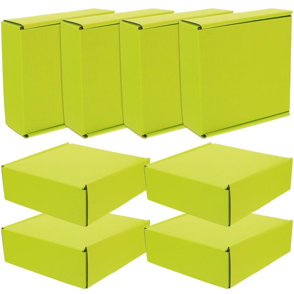 Healifty 8Pcs Environmental Friendly Light Shipping Boxes for Storage Use