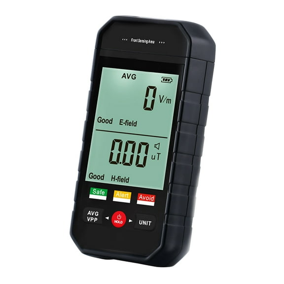 Healifty Accurate Emf Detector Black Radiation Meter for Electric Field and Magnetic Field Monitoring