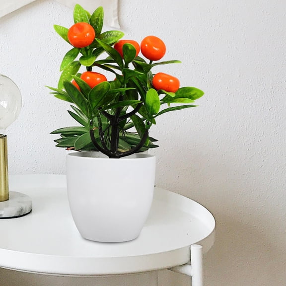 Healifty Artificial Faux Fruit Tree with Realistic Orange Decor Ideal for Bedroom Garden and Dining Room
