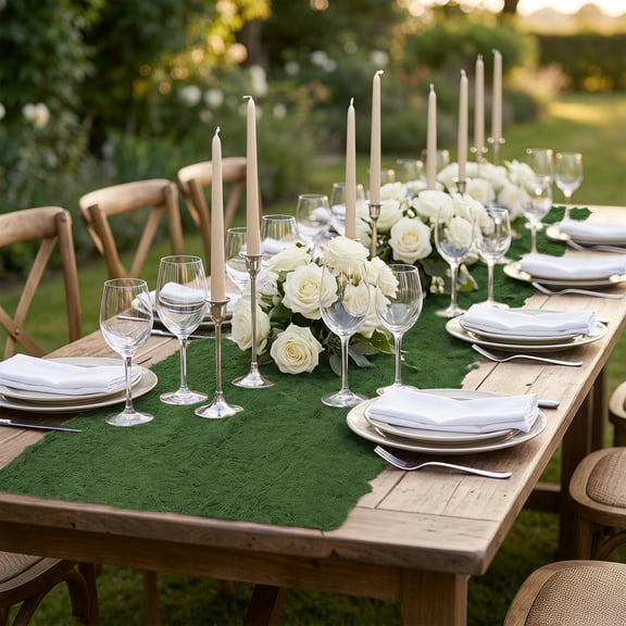 Healifty Artificial Moss Mat Green Moss Table Runner for Wedding Decor, Epe, Durable
