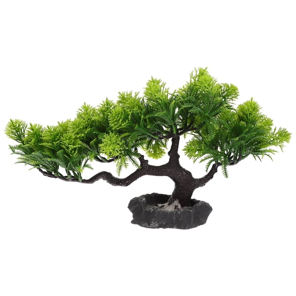 Healifty Artificial Pine Tree Modeling Figurine for Sushi Plate Decor Green Vivid and Unique Design