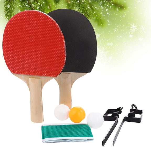 Healifty Sports Table Tennis Racket Stand for Playing with Sturdy Wood Metal Plastic Build