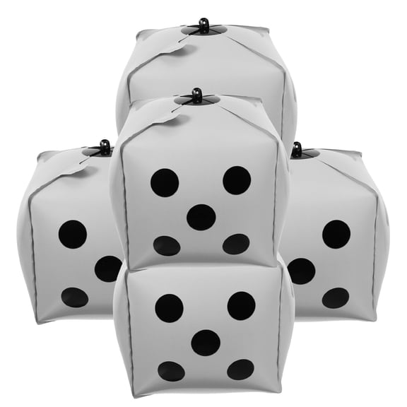 Healifty Balloons Premium Aluminum Foil Decorations for 90s Theme Party and Birthday Party White 5pcs