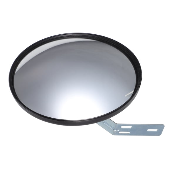 Healifty Black Convex Mirror for Driveway and Intersection Safety with Wide Angle View