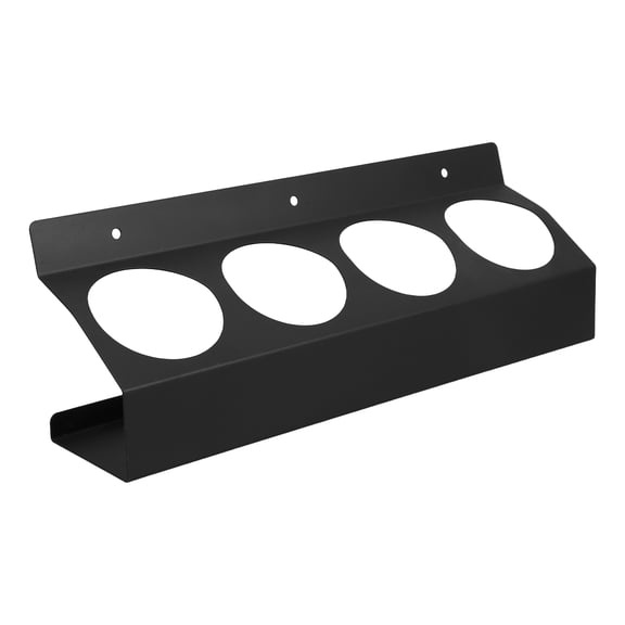 Healifty Black Metal Spray Can Storage Rack Wall Mount Organizer for Spray Paint and Bottles