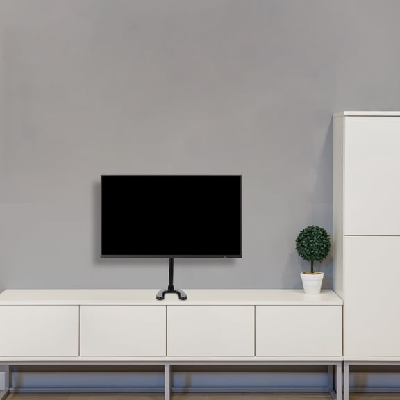Healifty Universal TV Base Stand Black with Rotating Feature for Flexible Viewing