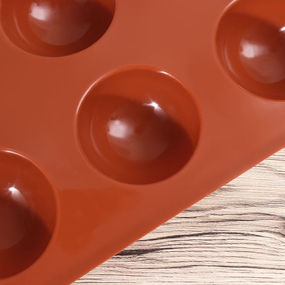 Healifty Cake Mold for Baking 6 Cavity Silicone Half Circle Flexible Dishwasher Safe