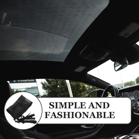 Healifty Waterproof Car Roof Mesh Organizer Net, Durable Storage Solution for Camping, Travel, and Outdoor Adventures