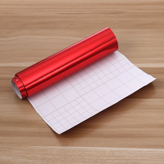 Healifty Waterproof Red Car Wrap Vinyl Film Reflective Electroplating Self Adhesive for Cars