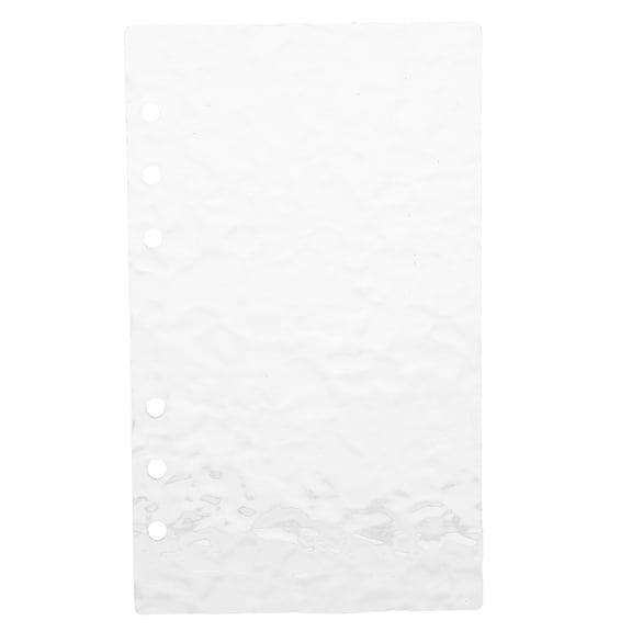 Healifty Clear Acrylic Loose Leaf Notebook Cover Refillable Binder Shell for Spiral Notepad and Document Storage