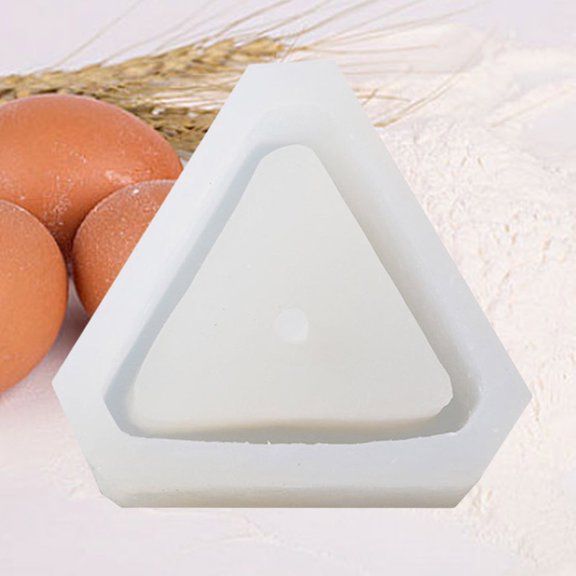 Healifty Concrete Molds Triangle Silicone Flower Pot Useful for Gardening 1Set