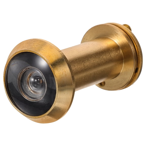 Healifty Copper Door Viewer Peephole Privacy Cover with 180 Degree Clear View and Secure Back Plate