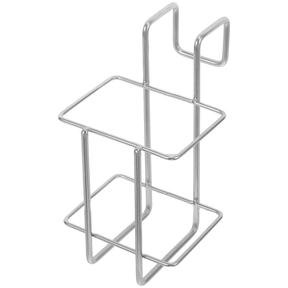 Healifty hanging squeeze bottle holder Storage Rack Stainless Steel 1Set