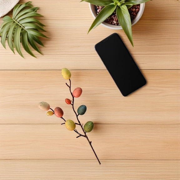 Healifty Decorative Easter Eggs Assorted Colors for Flower Arrangements and Photography Props