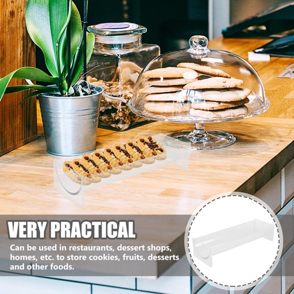 Healifty Desktop Dessert Holder Dessert Display Rack Transparent Acrylic Multi-functional for Desserts 1Pcs