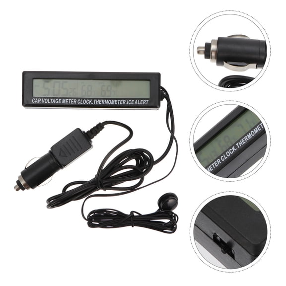 Healifty Car Thermometer with Digital Display and Switchable Orange Backlight for Accurate Temperature Reading