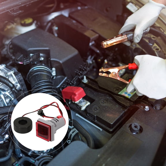 Healifty Digital Voltmeter with Clear Screen and High Accuracy Voltage Measurement in Red