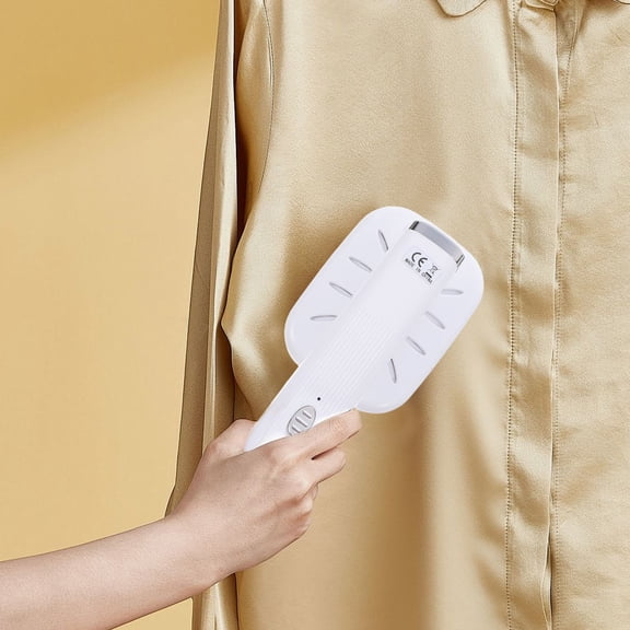 Healifty Handheld Garment Steamer Electric Ironing Machine Quick Preheat Dry Iron White Plastic and Aluminum 1 Set