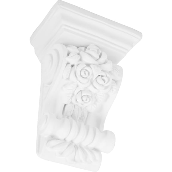 Healifty Elegant White Carved Corbels European Style for Indoor and Outdoor Decorative Use