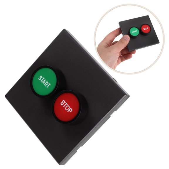 Healifty Emergency Push Button Switch Box with Momentary Start Stop for Industrial Fan and Elevator Control