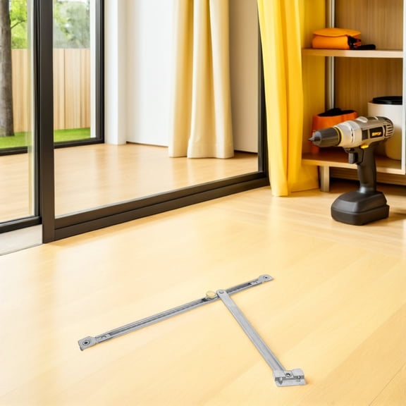 Healifty Extendable Plated Silver Casement Window Restrictor with Weatherproof Stainless Steel No Drill Window Stay