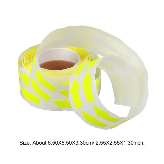 Healifty Fine Workmanship Yellow Arrow Decorative Stickers for Bags and Envelopes