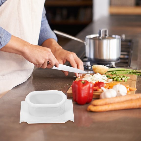 Healifty Finger Guard Grating Hand Protector White Anti Rust PP Plastic Slicing Assistance 1Set