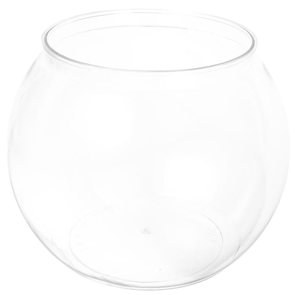 Healifty Plastic Globe Fish Tank Durable Tabletop Fish Bowl with Fine Workmanship