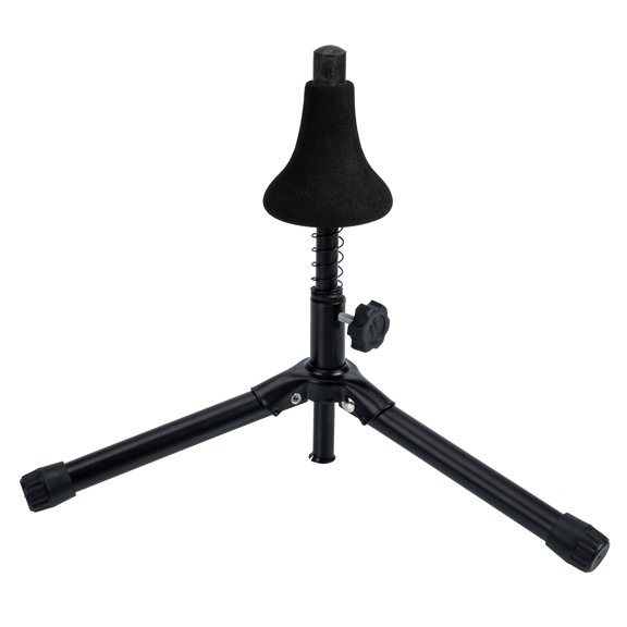Healifty Foldable Black Trumpet Stand with Stable Tripod Base for Home Musical Instruments
