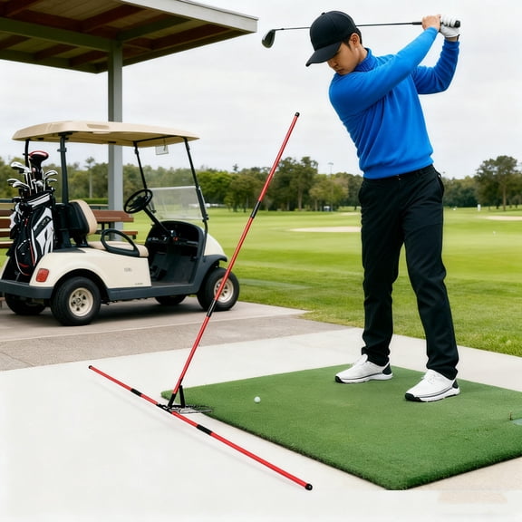 Healifty Golf Swing Trainer with Adjustable Angle Plate for Enhanced Swing Stability and Improved