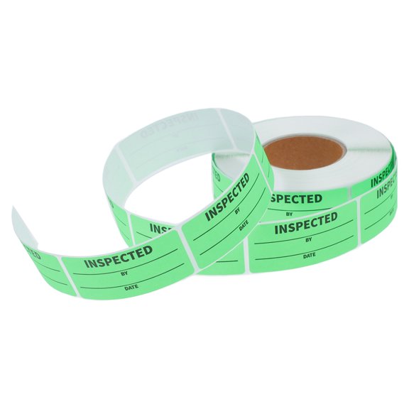 Healifty Green Inspection Maintenance Stickers for Warehouse and Inventory Organization